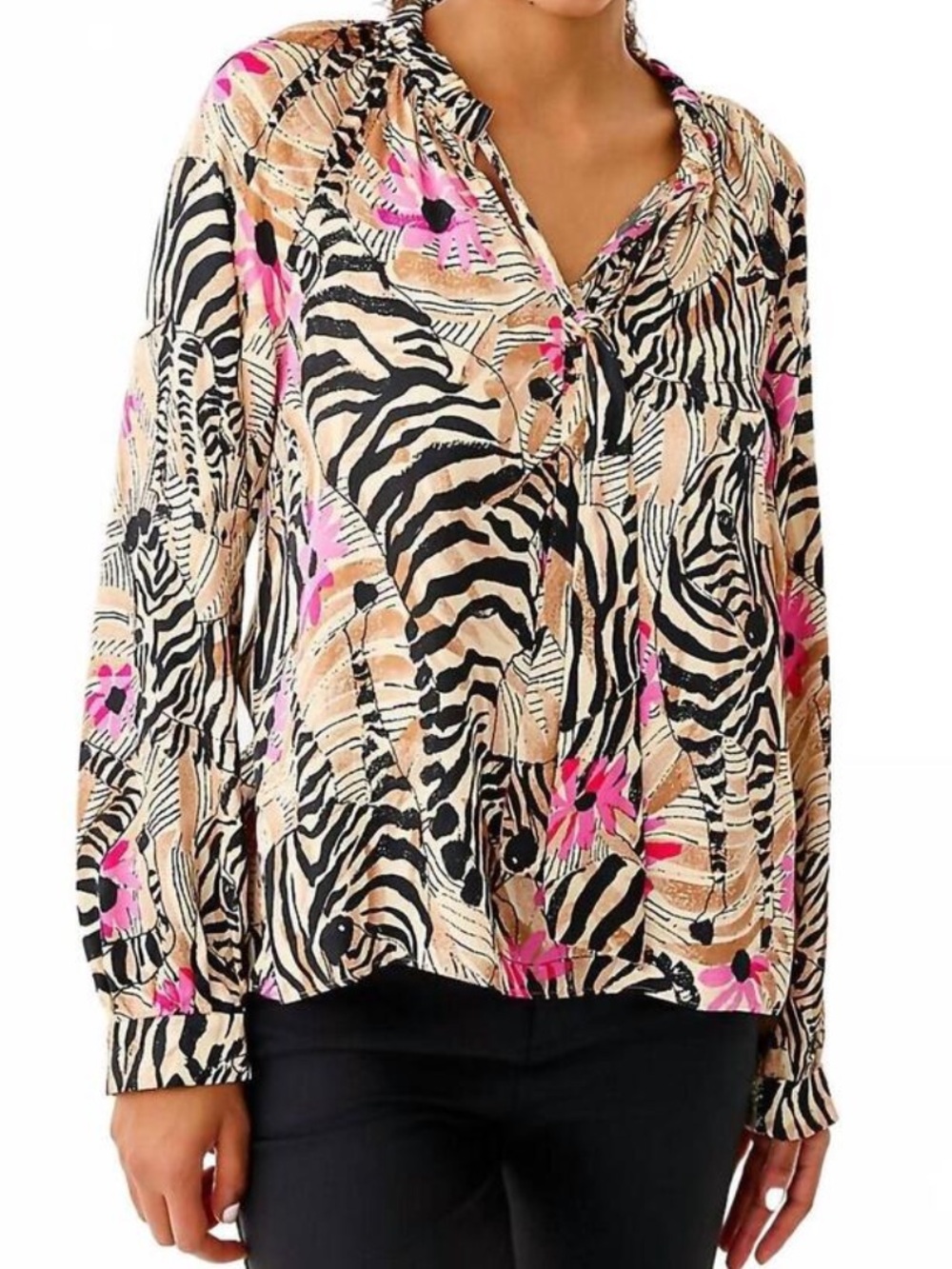 NWT Lilly Pulitzer Alinta Top Rutabaga El Morocco Small